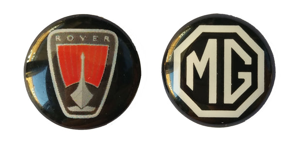 MG & Rover resin dome decal badges 14mm